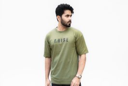 Arise Drop Shoulder T-Shirt Olive